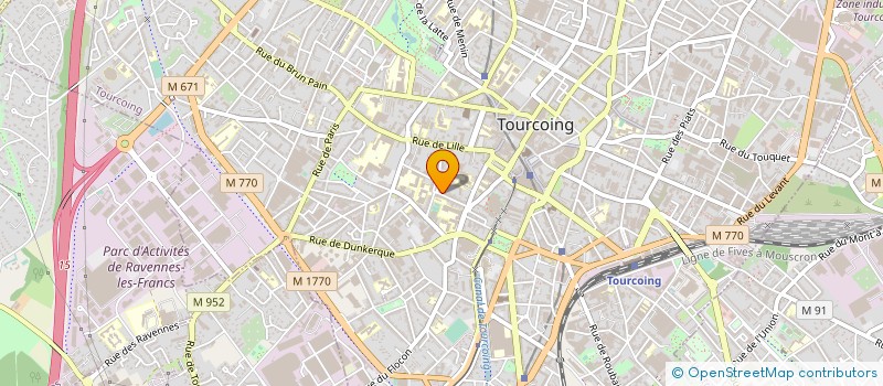 localisation de l'entreprise CLUB SPORTIF E I C  TOURCOING