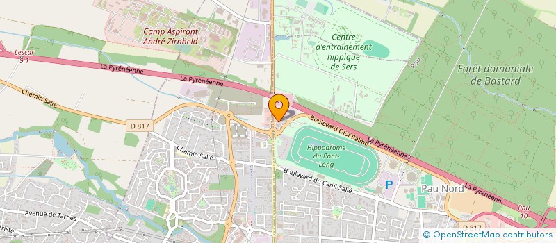localisation de l'entreprise CLUB SPORTIF ECOLE TROUPES AEROPORTEES à PAU