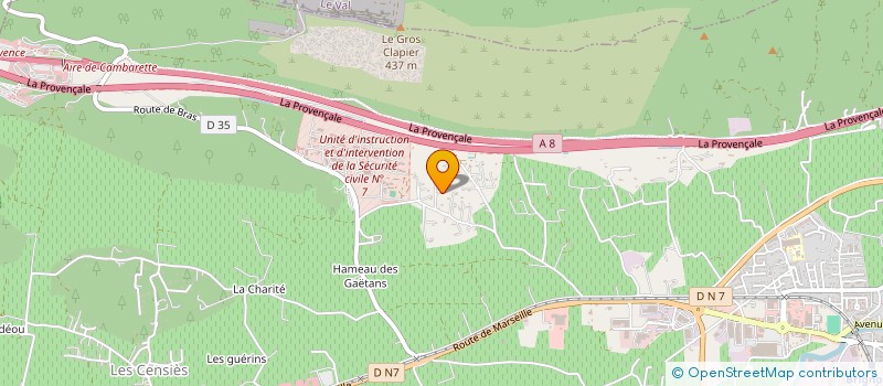 localisation de l'entreprise CLUB SPORTIF ET ARTISTIQUE DE L U I I S C 7  BRIGNOLES