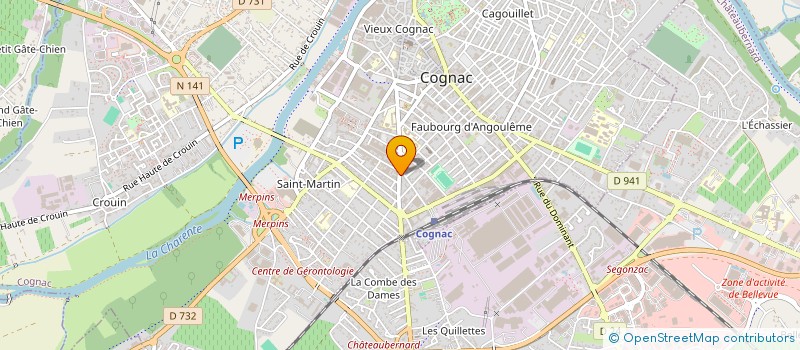 localisation de l'entreprise CLUB SPORTIF ET ARTISTIQUE DE LA BA 709 à CHATEAUBERNARD