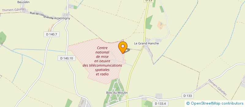 localisation de l'entreprise CLUB SPORTIF ET ARTISTIQUE DE LA GARNISON DE FAVIERES à CHATEAUNEUF-EN-THYMERAIS