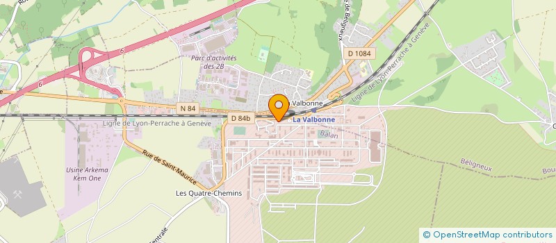 localisation de l'entreprise CLUB SPORTIF ET ARTISTIQUE DE LA GARNISON DE LA VALBONNE à BELIGNEUX