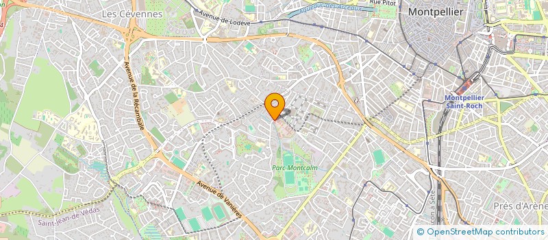 localisation de l'entreprise CLUB SPORTIF ET ARTISTIQUE DE LA GENDARMERIE 34 à MONTPELLIER