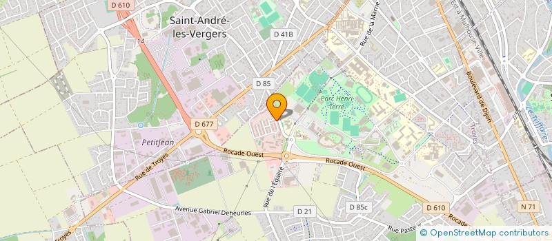 localisation de l'entreprise CLUB SPORTIF ET ARTISTIQUE DE LA GENDARMERIE DE ROSIERES-PRES-TROYES CSAG ROSIERES  ROSIERES-PRES-TROYES