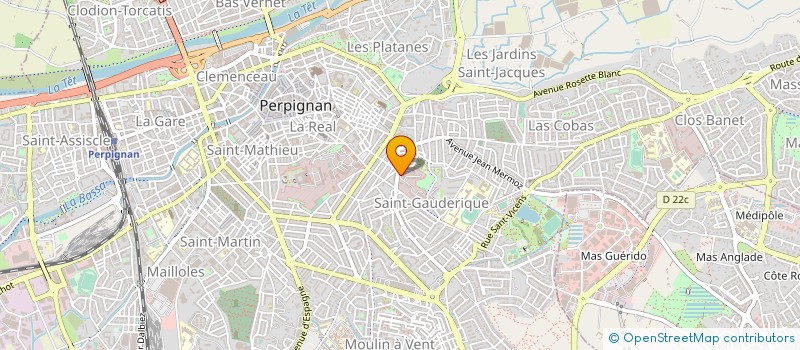 localisation de l'entreprise CLUB SPORTIF ET ARTISTIQUE DE LA GENDARMERIE DES PYRENEES ORIENTALES  PERPIGNAN