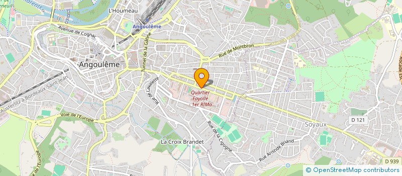 localisation de l'entreprise CLUB SPORTIF ET ARTISTIQUE DU 1ER RIMA à ANGOULEME