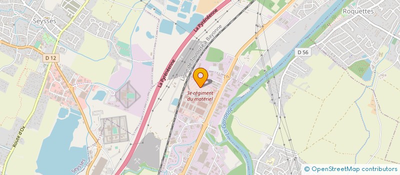 localisation de l'entreprise CLUB SPORTIF ET ARTISTIQUE DU 3EME REGIMENT DU MATERIEL  MURET