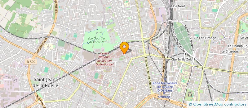 localisation de l'entreprise CLUB SPORTIF ET ARTISTIQUE DU CENTRE NATIONAL DE SOUTIEN OPERATIONNEL - CSA CNSO à ORLEANS