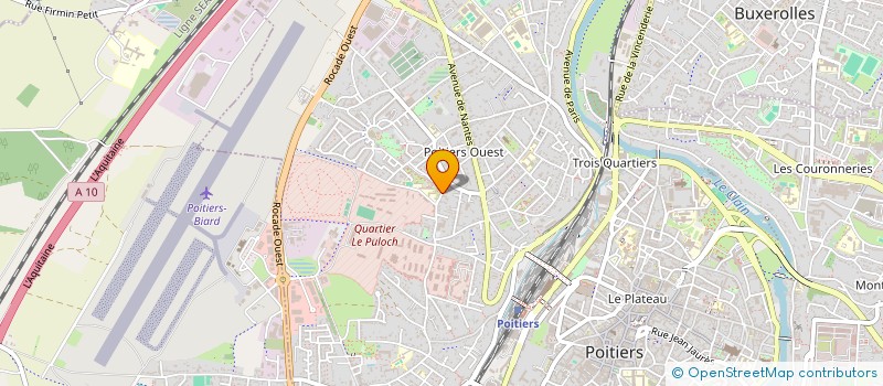 localisation de l'entreprise CLUB SPORTIF ET ARTISTIQUE DU REGIMENT D INFANTERIE CHARS DE MARINE  POITIERS