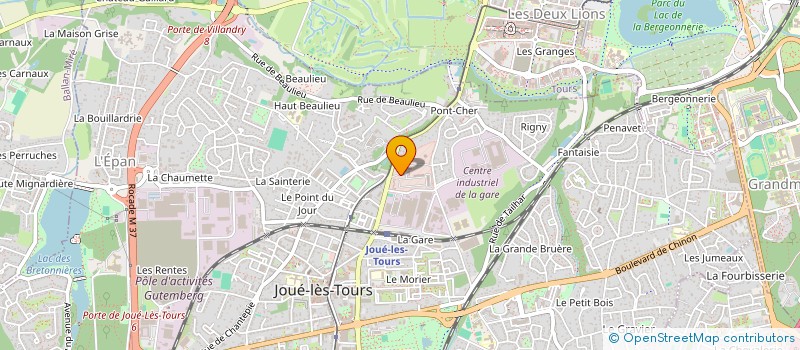 localisation de l'entreprise CLUB SPORTIF ET ARTISTIQUE DUTERTRE à JOUE-LES-TOURS
