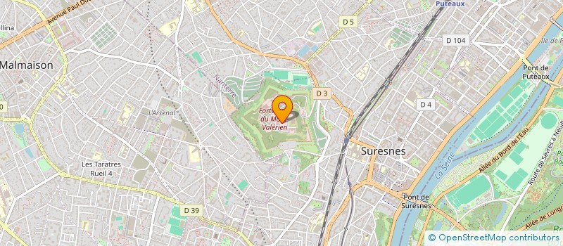 localisation de l'entreprise CLUB SPORTIF ET ARTISTIQUE F.M.V. 92 à SURESNES