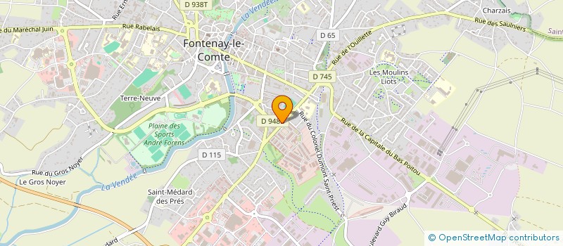 localisation de l'entreprise CLUB SPORTIF ET ARTISTIQUE LE FLAMBOYANT à FONTENAY-LE-COMTE