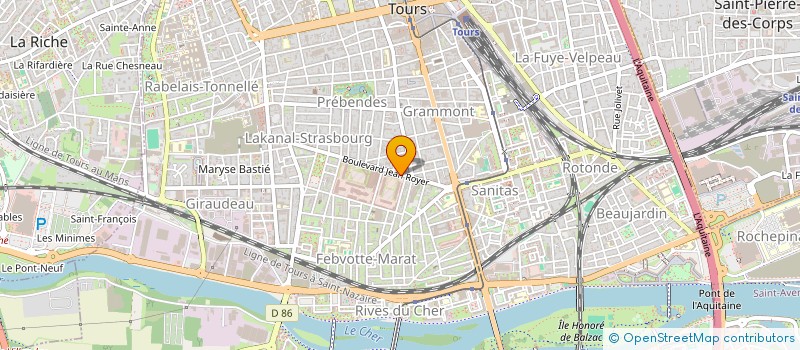 localisation de l'entreprise CLUB SPORTIF ET ARTISTIQUE TOURS - CENTRE  TOURS