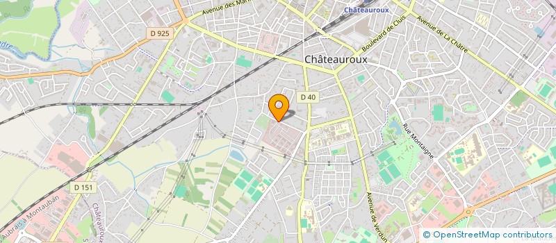 localisation de l'entreprise CLUB SPORTIF ET DE LOISIRS DE LA CASERNE CHARLIER à CHATEAUROUX