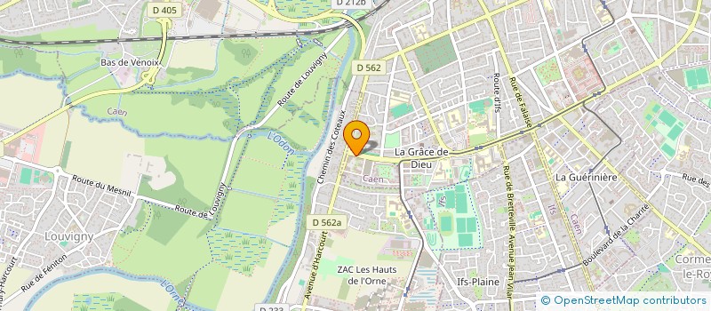localisation de l'entreprise CLUB SPORTIF ET DES LOISIRS DE LA GENDARMERIE DE BASSE NORMANDIE à CAEN