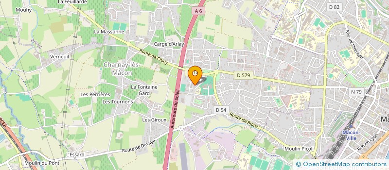 localisation de l'entreprise CLUB SPORTIF ET DES LOISIRS DE LA GENDARMERIE DE MACON (CSLG MACON) à CHARNAY-LES-MACON