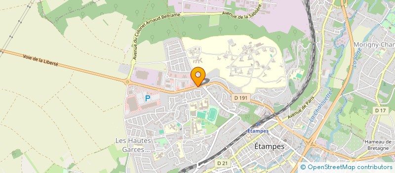 localisation de l'entreprise CLUB SPORTIF ET DES LOISIRS DE LA GENDARMERIE ETAMPES à ETAMPES