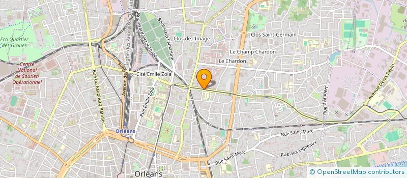 localisation de l'entreprise CLUB SPORTIF ET DES LOISIRS GENDARMERIE à ORLEANS