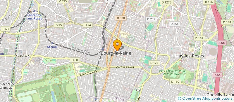 localisation de l'entreprise CLUB SPORTIF ET LOISIRS DES SOURDS DE BOURG LA REINE à BOURG-LA-REINE