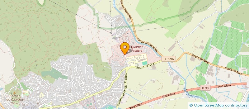 localisation de l'entreprise CLUB SPORTIF ET LOISIRS GENDARMERIE à HYERES