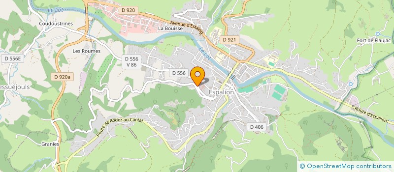 localisation de l'entreprise CLUB SPORTIF FEMININ ESPALIONNAIS  ESPALION