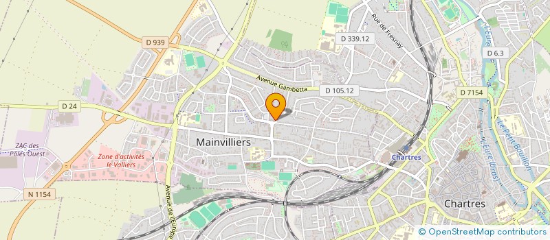 localisation de l'entreprise CLUB SPORTIF MAINVILLIERS à MAINVILLIERS