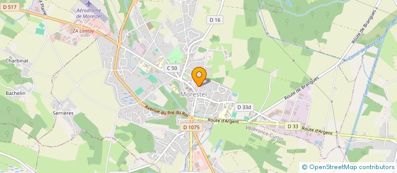 localisation de l'entreprise CLUB SPORTIF MORESTELLOIS HAND BALL  MORESTEL