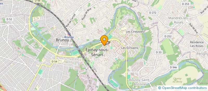 localisation de l'entreprise CLUB SPORTIF MUNICIPAL GYMNASTIQUE à EPINAY-SOUS-SENART
