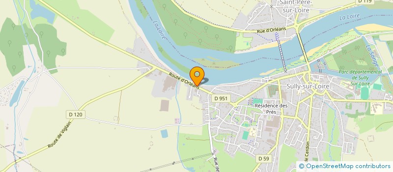 localisation de l'entreprise CLUB SPORTIF MUNICIPAL SULLY RUGBY à SULLY-SUR-LOIRE