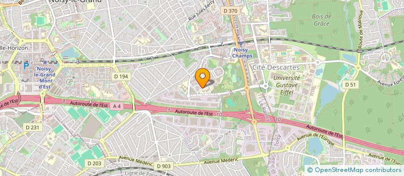 localisation de l'entreprise CLUB SPORTIF NOISY LE GRAND ROLLER ET SKATEBOARD  NOISY-LE-GRAND