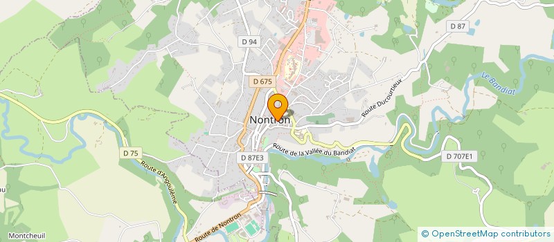 localisation de l'entreprise CLUB SPORTIF NONTRONNAIS  NONTRON