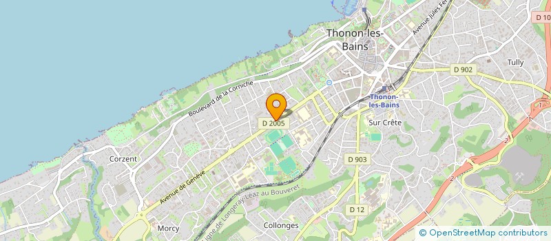 localisation de l'entreprise CLUB SPORTIF PORTUGAIS THONON à THONON-LES-BAINS