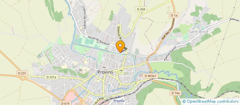 localisation de l'entreprise CLUB SPORTIF PROVINOIS à PROVINS