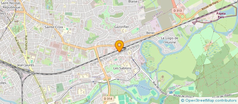 localisation de l'entreprise CLUB SPORTIF SABLONS GAZONFIER BASKET  LE MANS