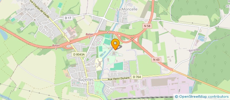 localisation de l'entreprise CLUB SPORTIF SEDAN ARDENNES  SEDAN