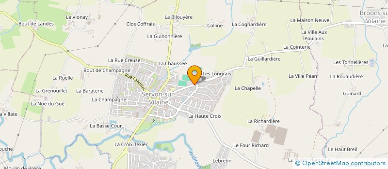 localisation de l'entreprise CLUB SPORTIF SERVONNAIS  SERVON-SUR-VILAINE