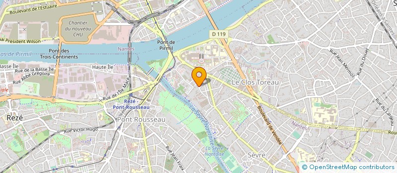 localisation de l'entreprise CLUB SPORTIF SOURDS NANTES (C.S.S.N.) à NANTES