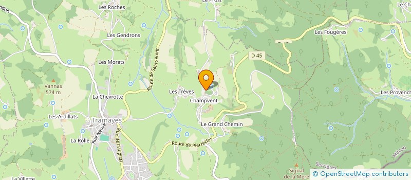 localisation de l'entreprise CLUB SPORTIF TRAMAYES  TRAMAYES