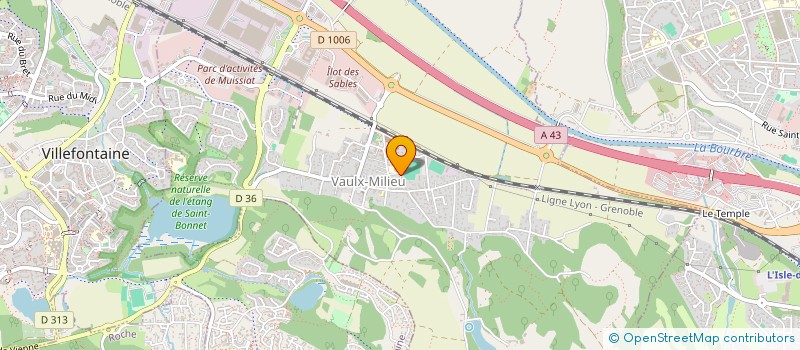 localisation de l'entreprise CLUB SPORTIF VAULXOIS  VAULX-MILIEU