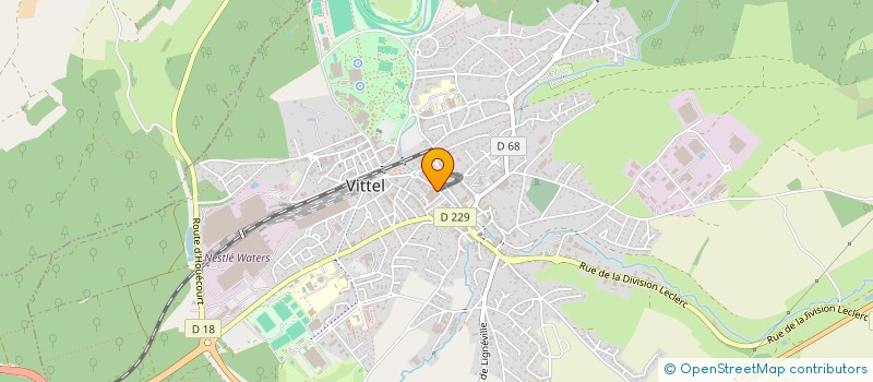 localisation de l'entreprise CLUB SPORTIF VITTELLOIS  VITTEL