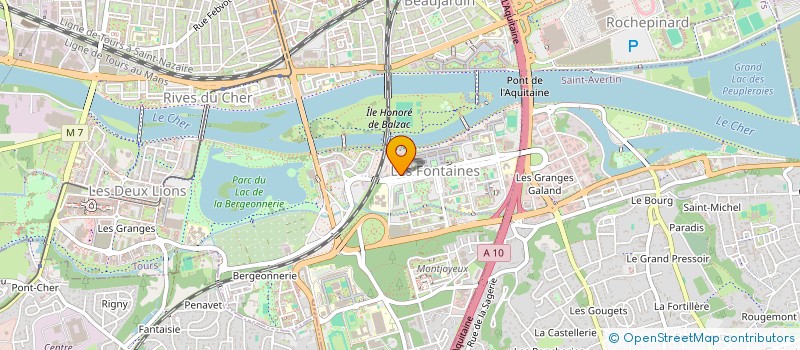 localisation de l'entreprise CLUB SPORTS AERIENS ENERGIE TOURS-BLOIS  TOURS
