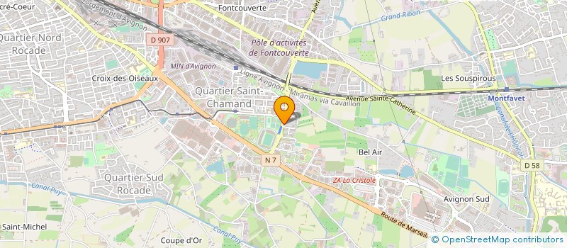 localisation de l'entreprise CLUB SPORTS DE GLACE AVIGNON à AVIGNON