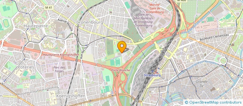 localisation de l'entreprise CLUB SPORTS DE GLACE STRASBOURG ALSACE à STRASBOURG