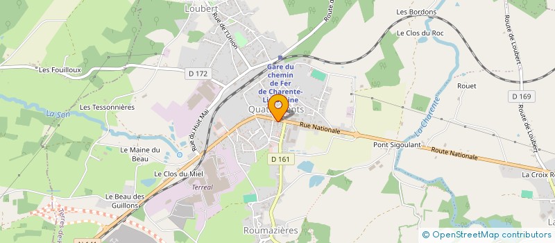 localisation de l'entreprise CLUB SPORTS MECANIQUES à TERRES-DE-HAUTE-CHARENTE