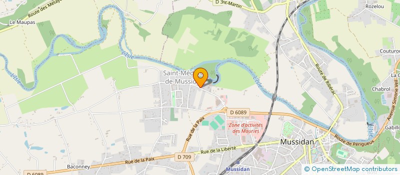 localisation de l'entreprise CLUB ST EXUPERY à MUSSIDAN