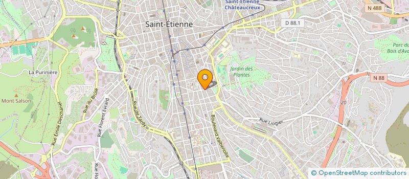 localisation de l'entreprise CLUB ST LOUIS  SAINT-ETIENNE