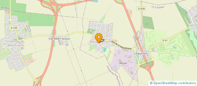 localisation de l'entreprise CLUB ST MARTIN  CASTINE-EN-PLAINE