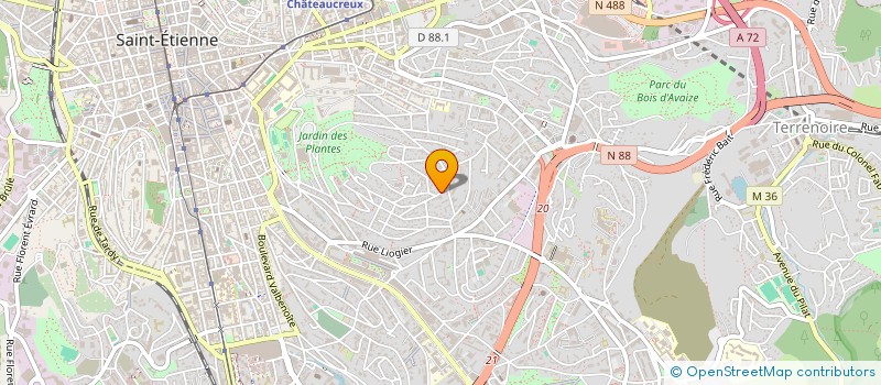 localisation de l'entreprise CLUB STEPHANOIS DE SCRABBLE  SAINT-ETIENNE