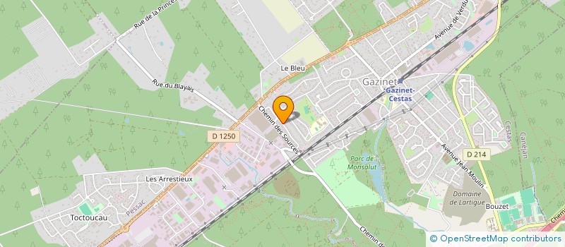 localisation de l'entreprise CLUB SUB AQUATIQUE DE LA COTE D'ARGENT  CESTAS