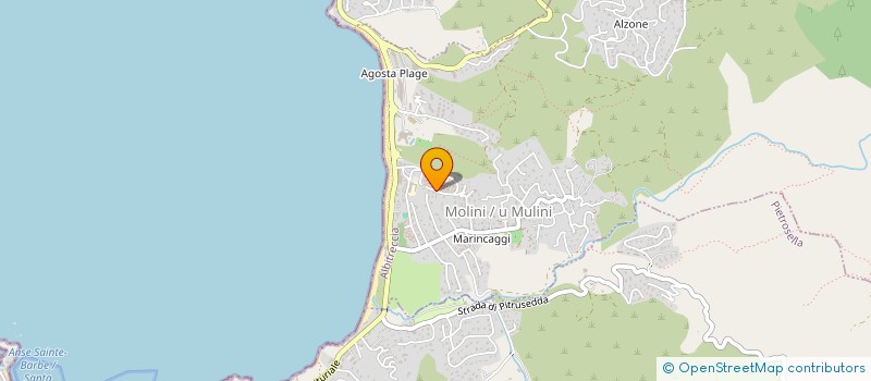 localisation de l'entreprise CLUB SUBACQUATIQUE D'AGOSTA  ALBITRECCIA